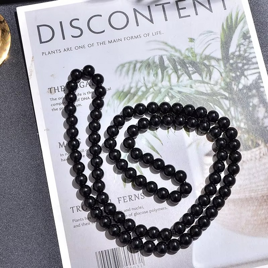WAVE - Collana in pietra nera